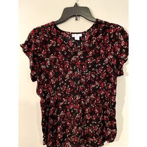 Liz Claiborne Floral Blouse - Size XL